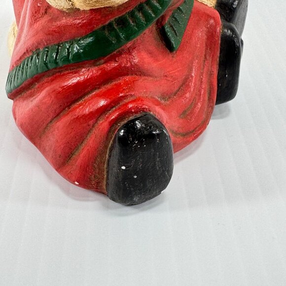 Vintage Hand Painted Santa Claus Figurine Christmas Table Decoration Mrs Claus - Picture 7 of 8